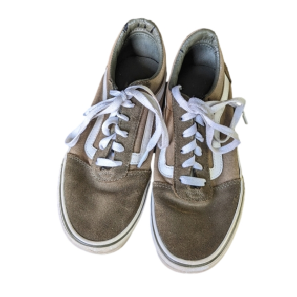 Vans Shoes - Vans Olive green suede Sk8 Low sneakers